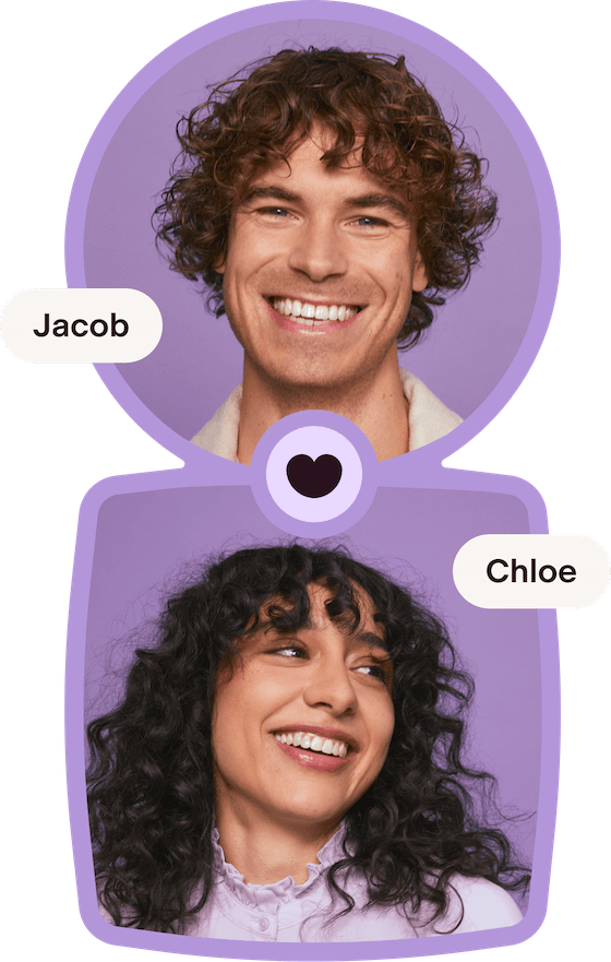 ملفان شخصيّان في حالة تطابق على Badoo